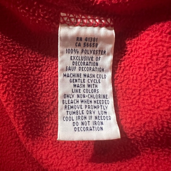 Men’s Ralph Lauren Red Fleece Large Performance Jacket - Picture 7 of 9